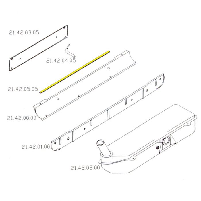 MCR21.42.05.05 Rear Seam cover Mini Van, Traveller, Pick Up