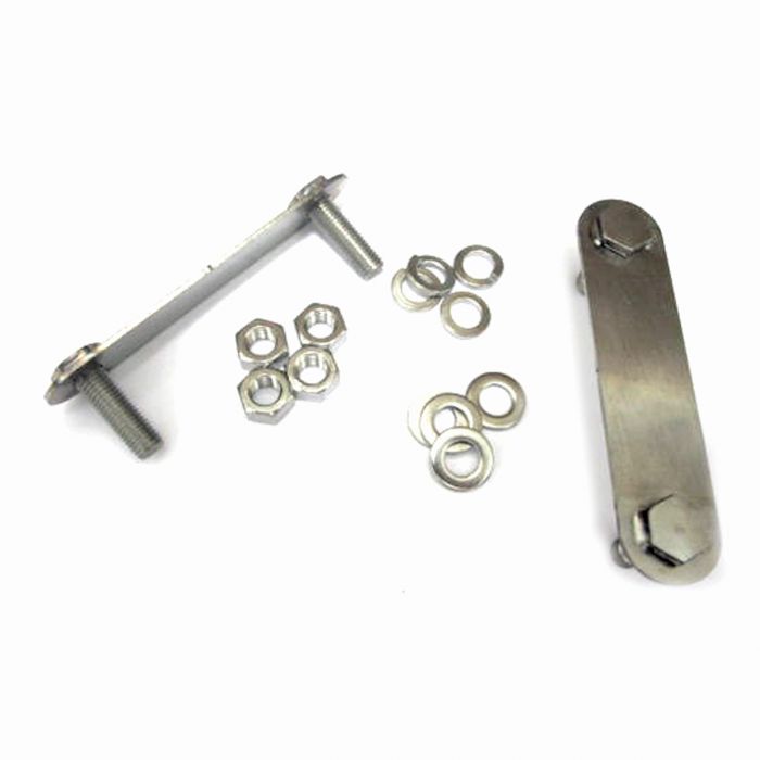 Front Subframe Rear Floor Mounting Bracket - Pair - Stainless Steel