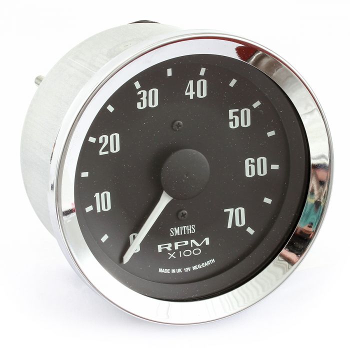 Smiths Tacho - 7000 rpm - Black with Chrome ring 