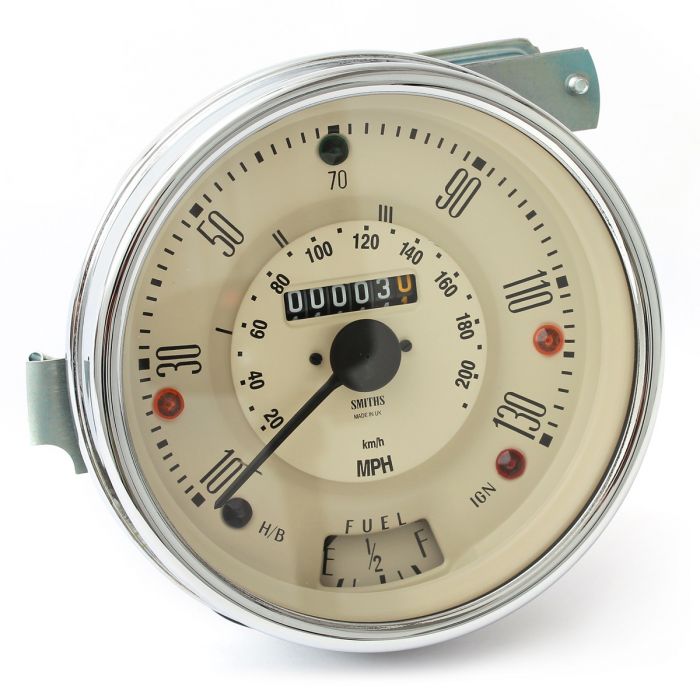 Smiths Classic Mini Speedo - 130mph - Magnolia face 