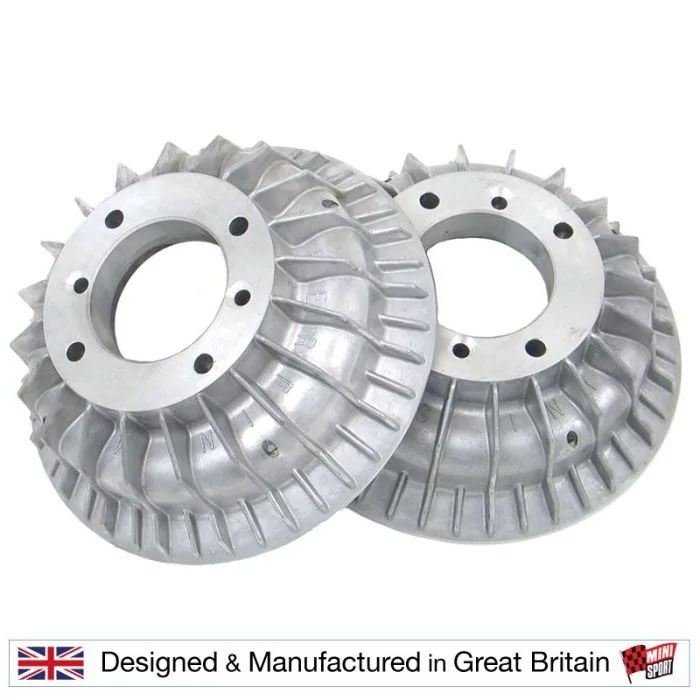 Mini Sport Superfin Mini alloy brake drums - for classic Mini