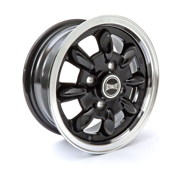 5 x 12" Ultralite wheel in Black for Classic Mini