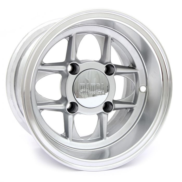 6 x 10 Mamba Wheel - Silver with polished rim