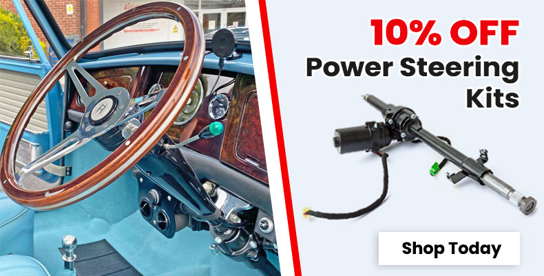 10% off Power Steering for classic Mini