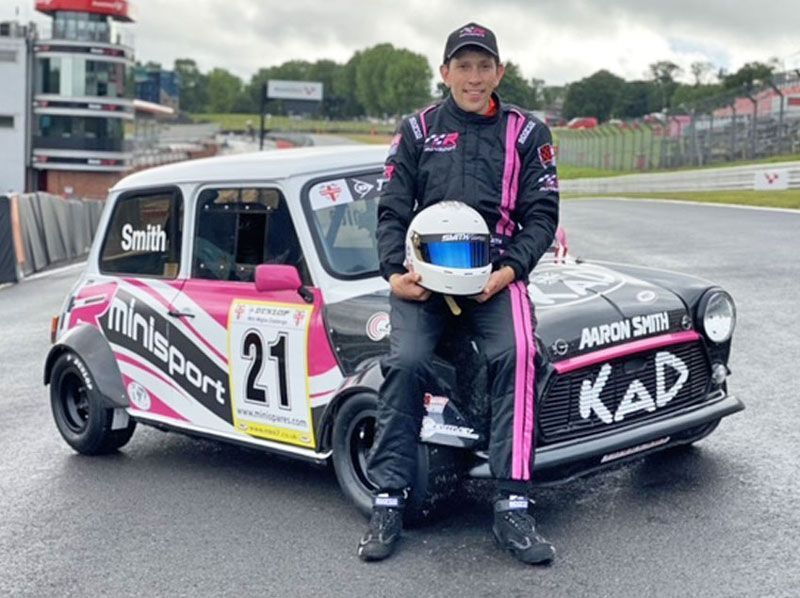 Aaron Smith with the Mini Sport sponsored Miglia