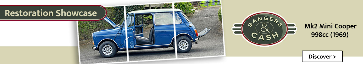 Restoration Showcase of the Mk2 Mini Cooper 998cc for Bangers and Cash