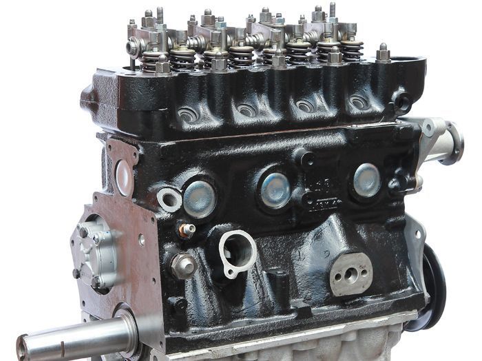 Black classic Mini Engine and Gearbox