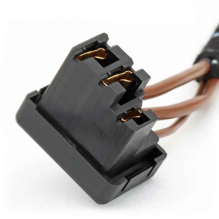 The original-type terminal on a Braided Mini Wiring Loom.