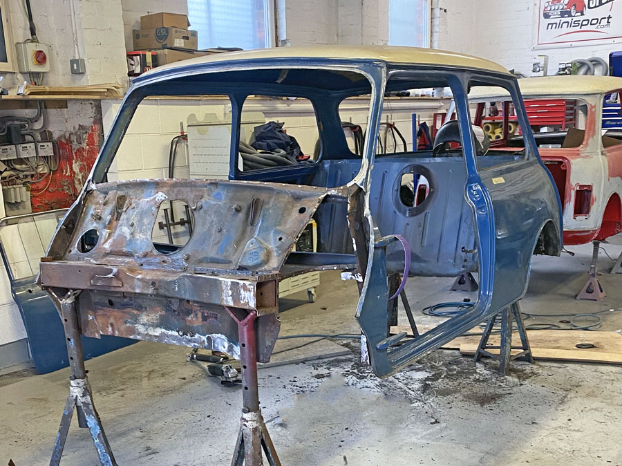 The original Mk2 Shell, stripped back of all rust and corrosion.